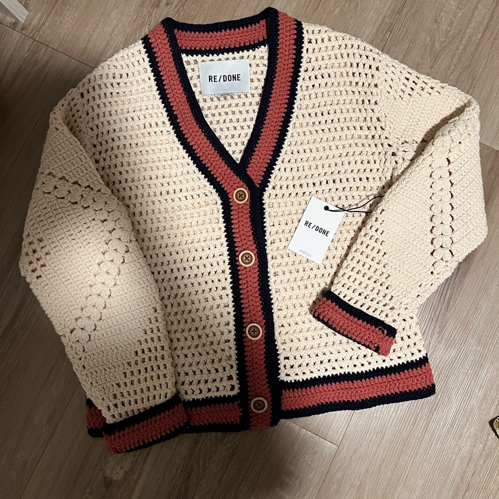 NWT Re/Done 50s cardigan